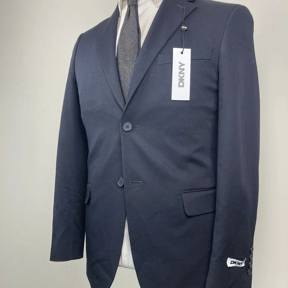 Dkny Mens Modern Fit Suit Jacket 42R Dark Navy No Pants